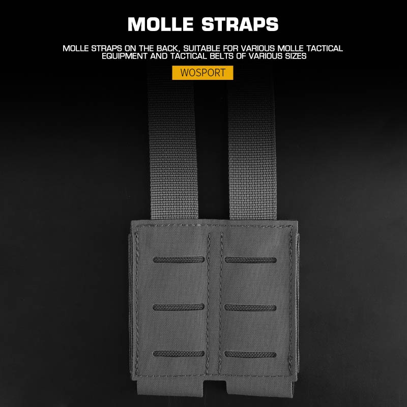 WOSPORT ASSAULTER DOUBLE PISTOL MAG POUCH [WST-MG-102]
