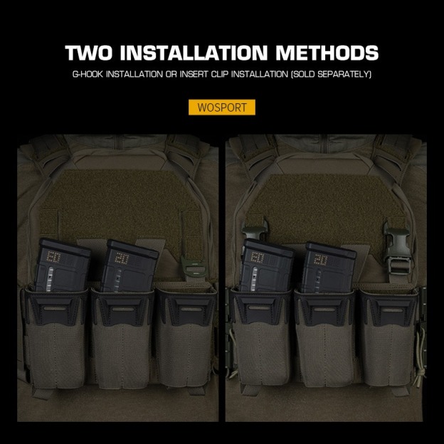 K-TYPE K-TYPE TRIPLE MAG POUCH PANEL [WST-VE-118-ACC-01]