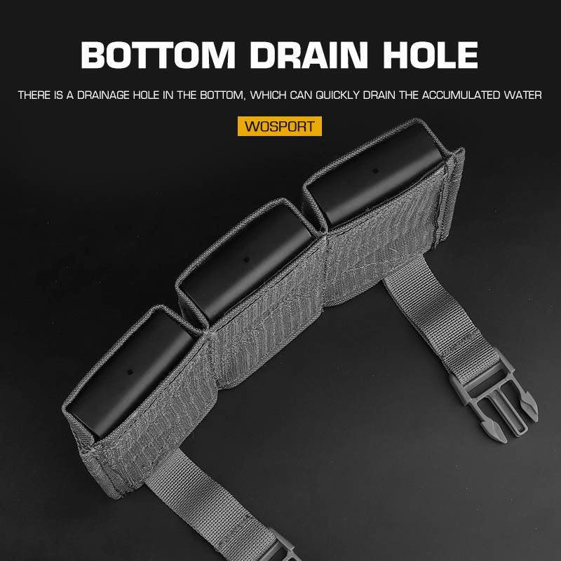 WOSPORT FAST 7.62 TRIPLE MAG POUCH (MEDIUM) FRONT PANEL[WST-MG-F-23]