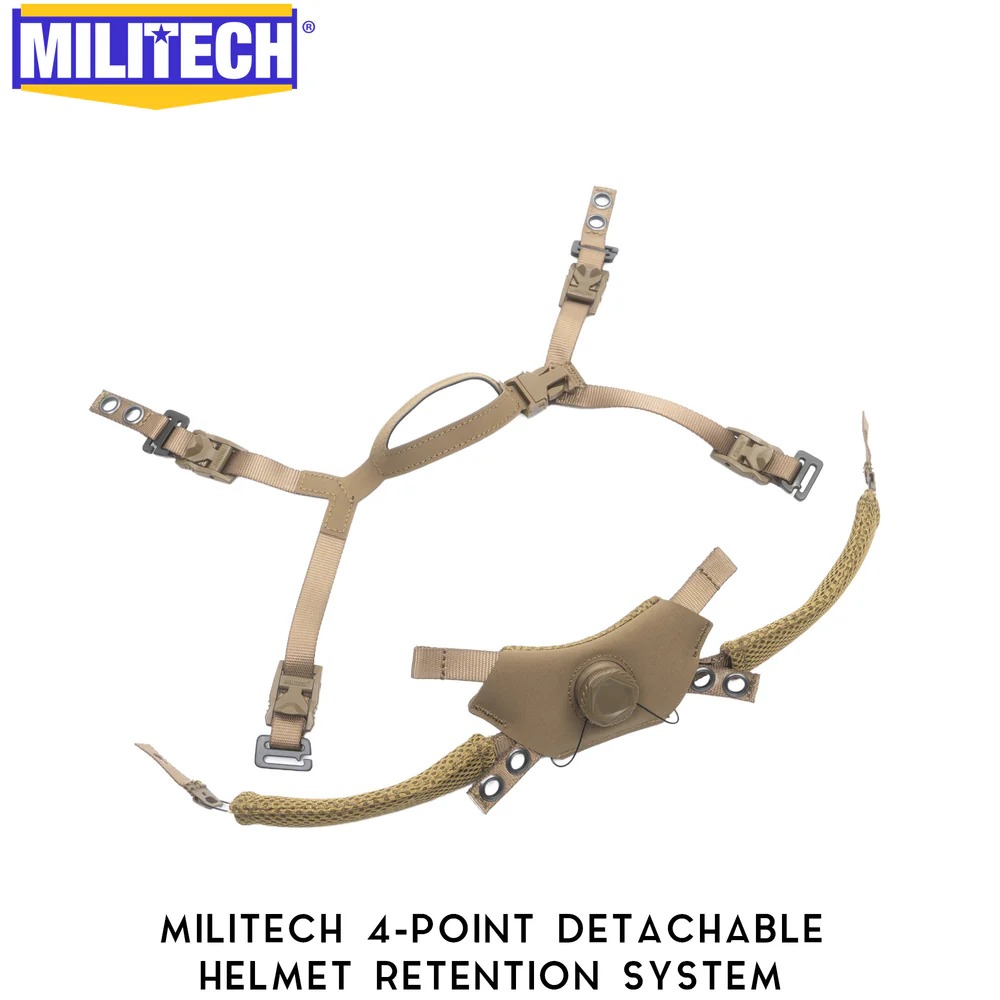 MILITECH® 4 POINT RETENTION SYSTEM FOR HELMETS