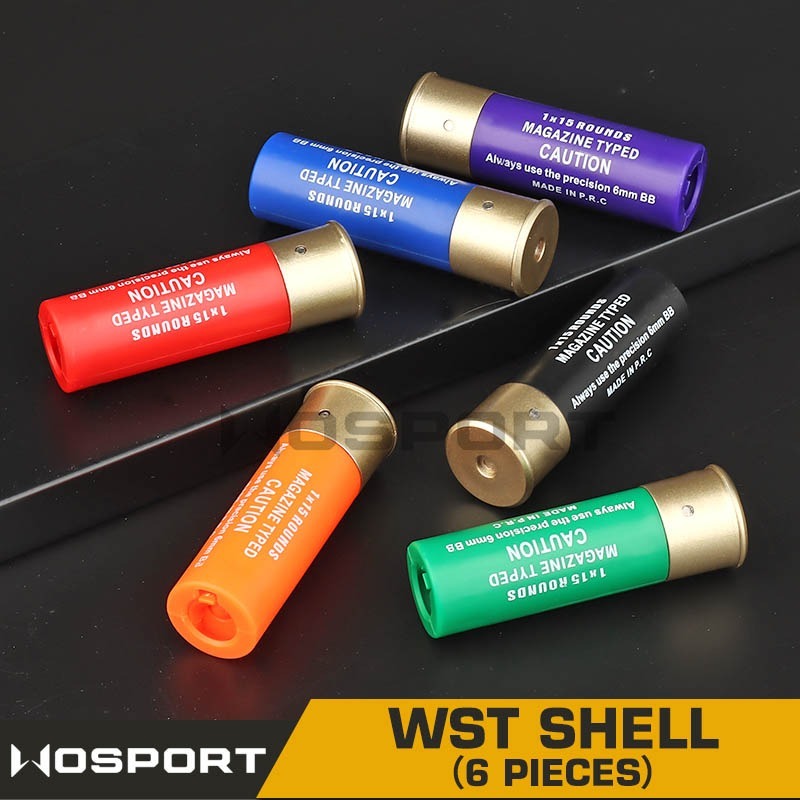 WOSPORT SHOTGUN SHELL MODEL (15 BBS) 6PCS [WST-EX-015]