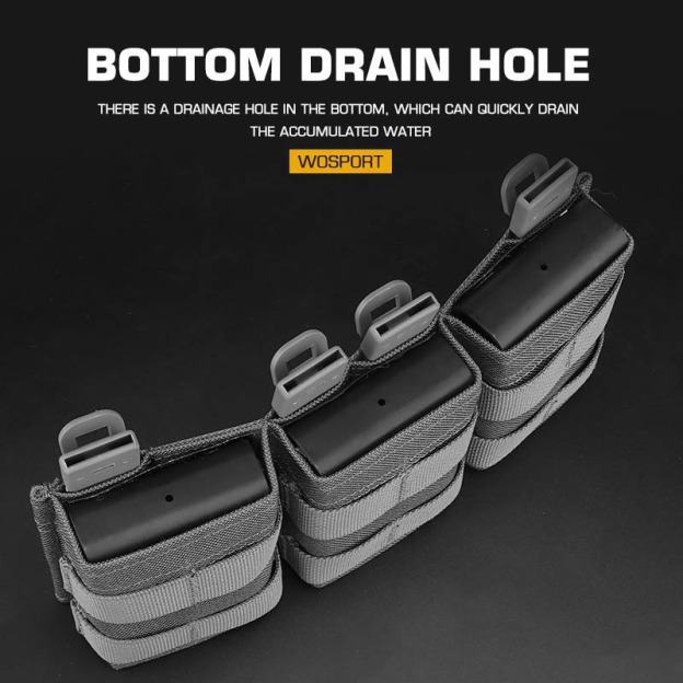 WOSPORT FAST 7.62 TRIPLE MAG POUCH (MEDIUM)[WST-MG-F-17]