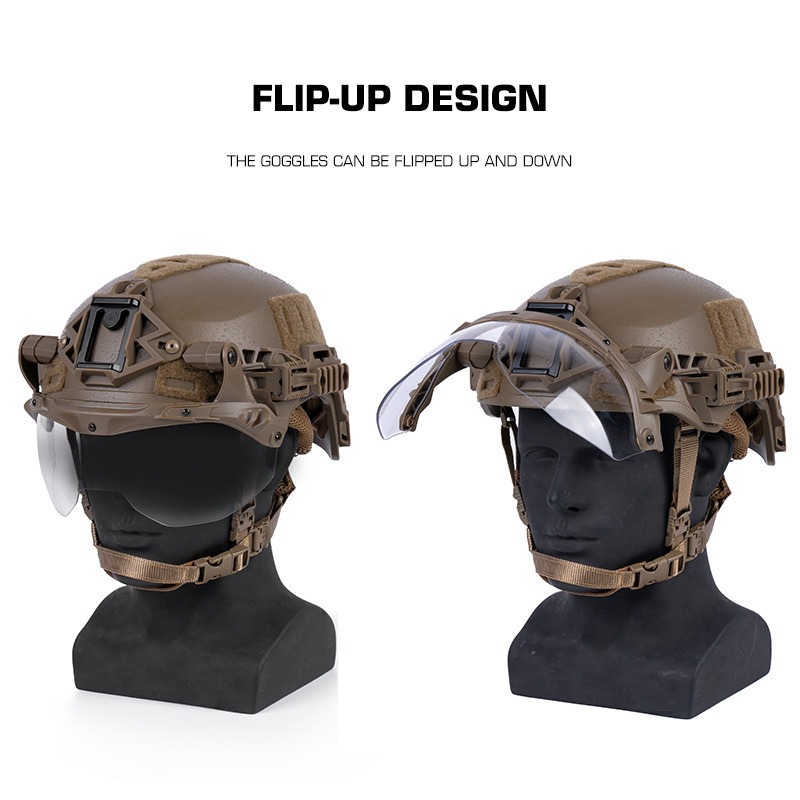 WOSPORT TACTICAL HELMET FLIP GOGGLES (FOR WENDY )  [WST-HL-103-ACC-01]