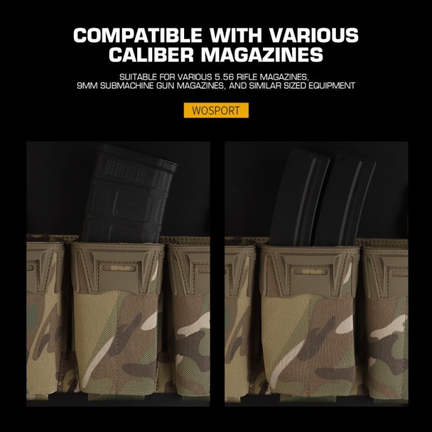 K-TYPE K-TYPE TRIPLE MAG POUCH PANEL [WST-VE-118-ACC-01]