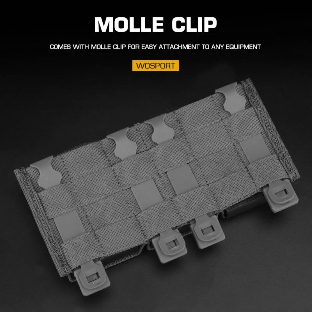 WOSPORT FAST 7.62 TRIPLE MAG POUCH (MEDIUM)[WST-MG-F-17]