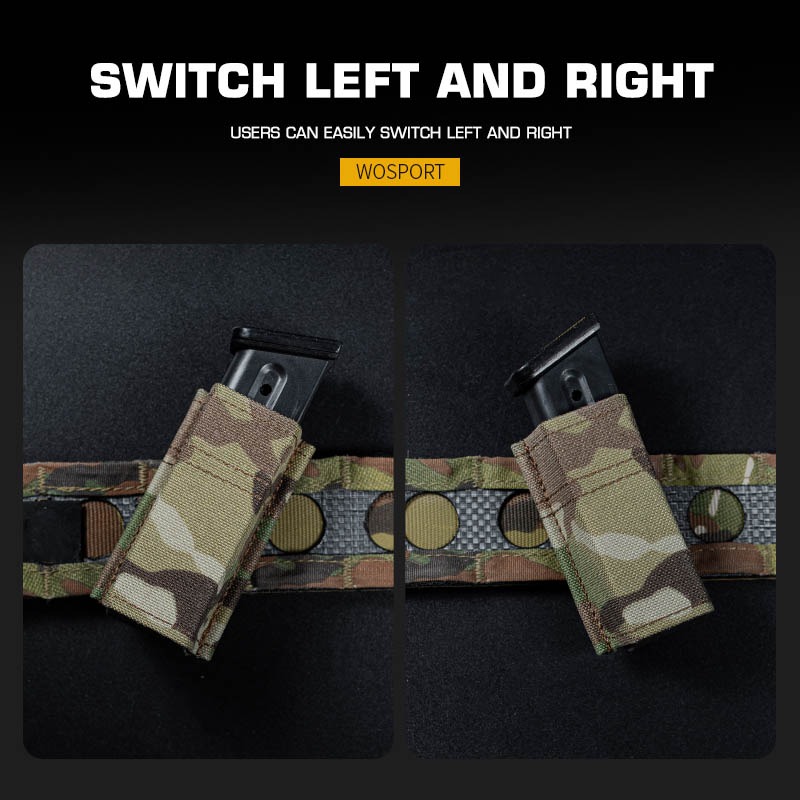 WOSPORT FAST MULTI-ANGLE 9MM SINGLE MAG POUCH [WST-MG-F-01]