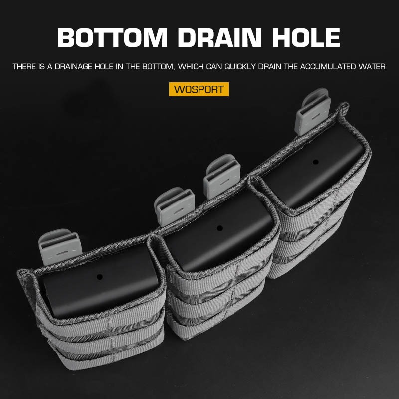 WOSPORT FAST 7.62 TRIPLE MAG POUCH (LONG)[WST-MG-F-19]