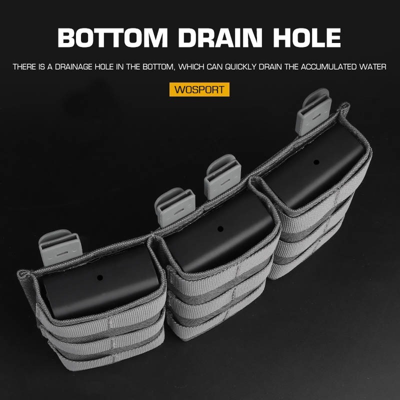 WOSPORT FAST 7.62 TRIPLE MAG POUCH (LONG)[WST-MG-F-19]