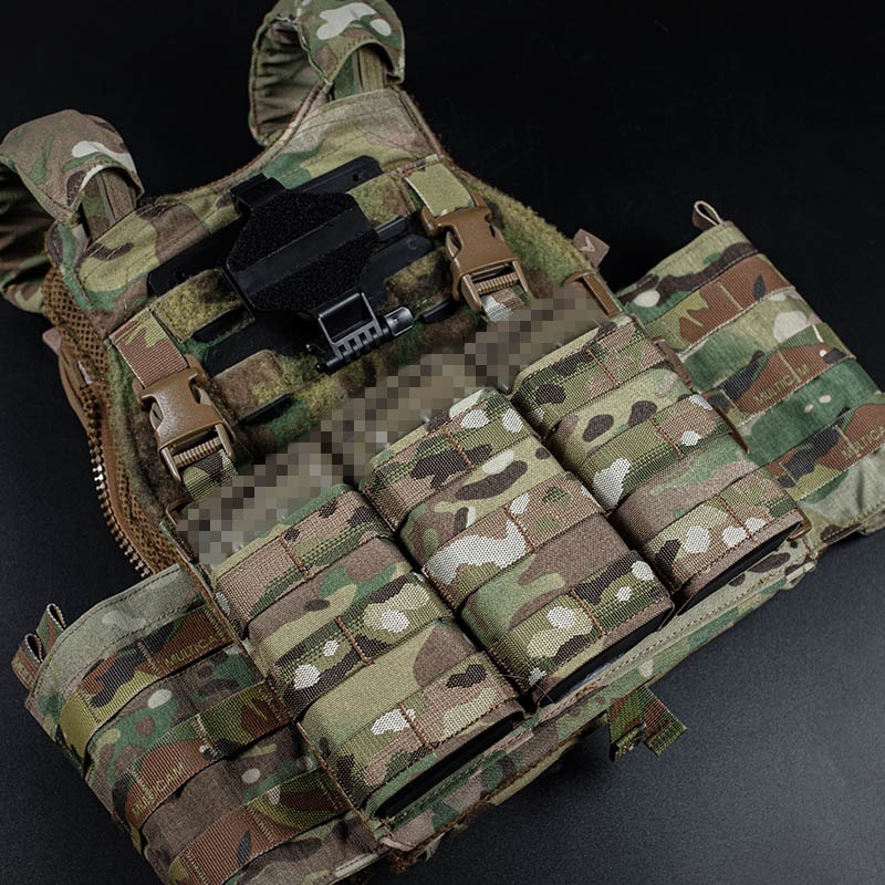 WOSPORT FAST 5.56 TRIPLE MAG POUCH (LONG) FRONT PANEL[WST-MG-F-22]