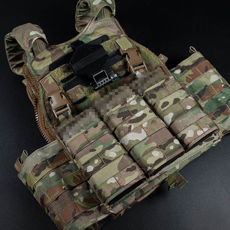 WOSPORT FAST 7.62 TRIPLE MAG POUCH (LONG) FRONT PANEL[WST-MG-F-24]