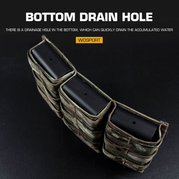 WOSPORT FAST 7.62 TRIPLE MAG POUCH (LONG)[WST-MG-F-19]