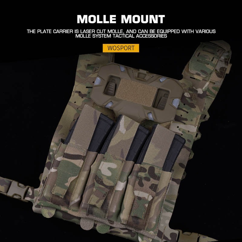 WOSPORT LIGHTWEIGHT SF TACTICAL PLATE CARRIER V2 [WST-VE-104]