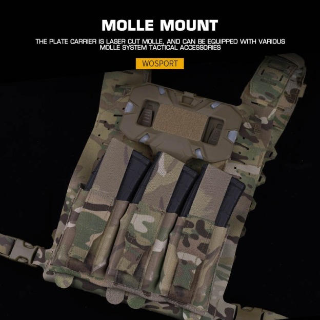 WOSPORT LIGHTWEIGHT SF TACTICAL PLATE CARRIER V2 [WST-VE-104]