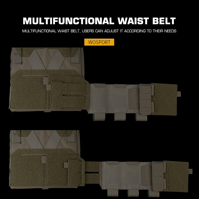 WOSPORT KZ MINIMALISTIC MULTI-MISSION PLATE CARRIER [WST-VE-118]