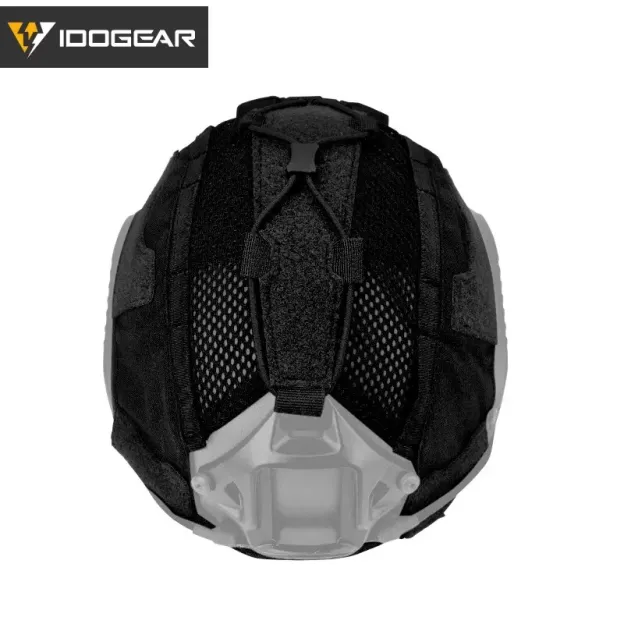 IDO GEAR IDOGEAR TACTICAL HELMET COVER FOR MARITIME HELMET W/ NVG BATTERY POUCH GEAR CAMO [IG-HC3812]