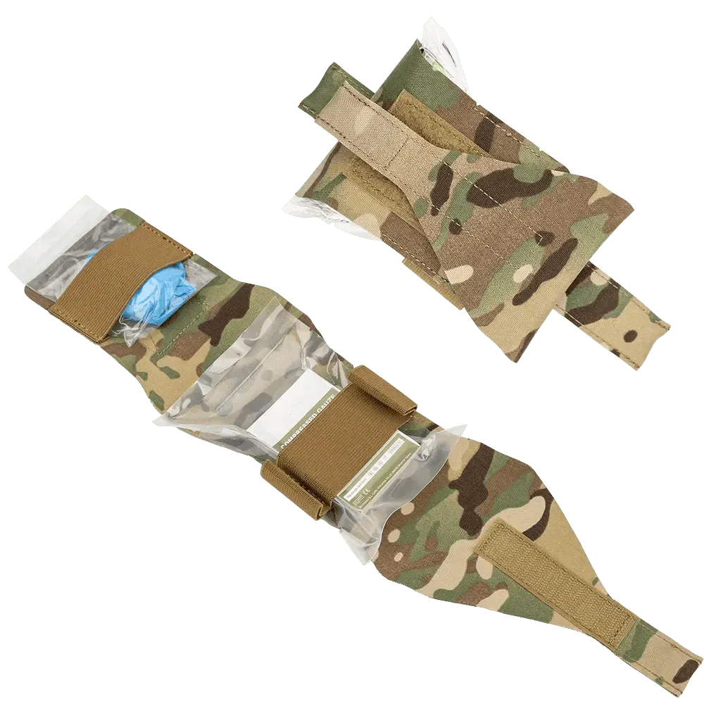 FlareSyn Micro Trauma EDC MOLLE Pouch with Rapid Deploy Tourniquet Sleeve