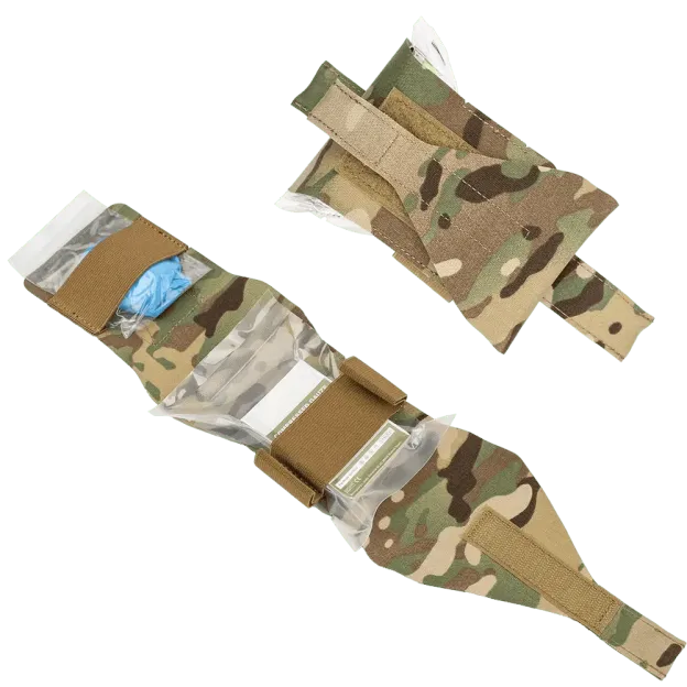 FlareSyn Micro Trauma EDC MOLLE Pouch with Rapid Deploy Tourniquet Sleeve