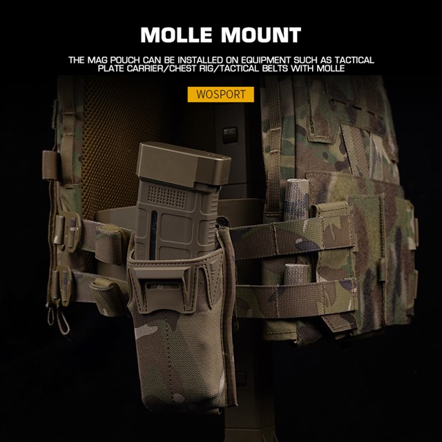 WOSPORT K TYPE 5.56 AR MAG POUCH [WST-MG-120]