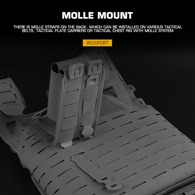 WOSPORT 5.56 WEBBING DOUBLE MAG POUCH [WST-MG-119]