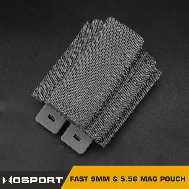 WOSPORT FAST 9MM &5.56 MAG POUCH (SHORT) [WST-MG-F-07]