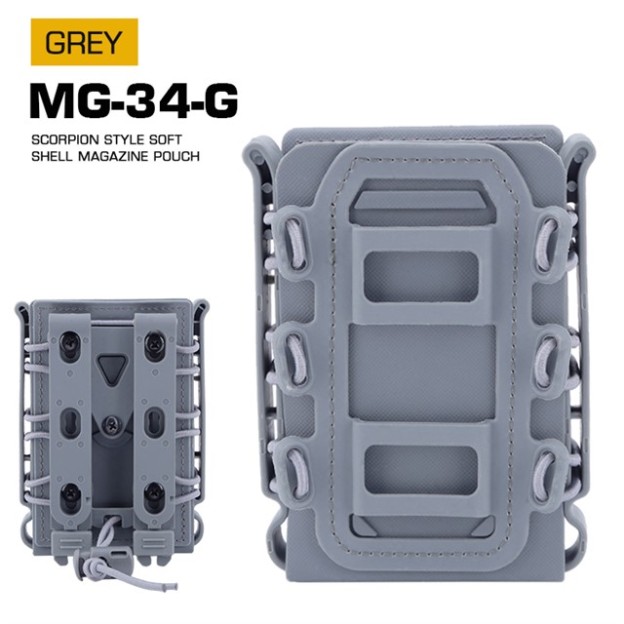 WOSPORT SCORPLON STYLE SOFT SHELL MAGAZINE POUCH（FOR 5.56/7.62） [WST-MG-34]