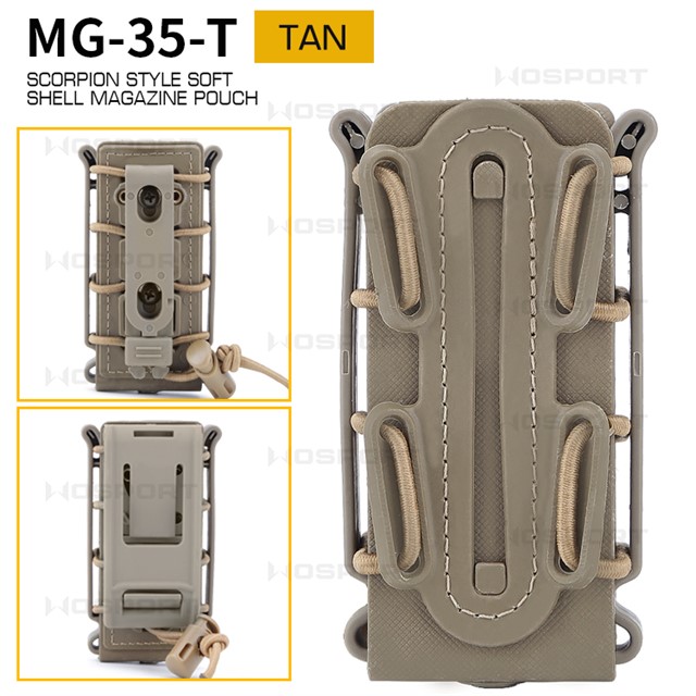 WOSPORT SCORPLON STYLE SOFT SHELL MAGAZINE POUCH（FOR 9MM） [WST-MG-35]