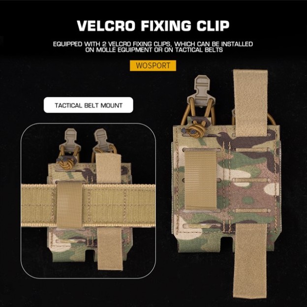 WOSPORT ASSAULTER DOUBLE PISTOL MAG POUCH 2.0 [WST-MG-105]