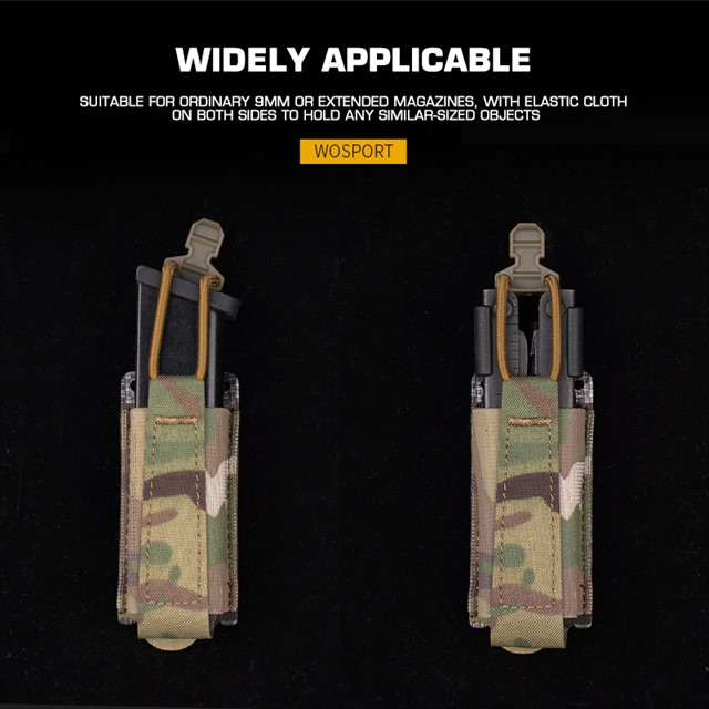 WOSPORT ELASTIC PISTOL SINGLE MAG POUCH [WST-MG-69]