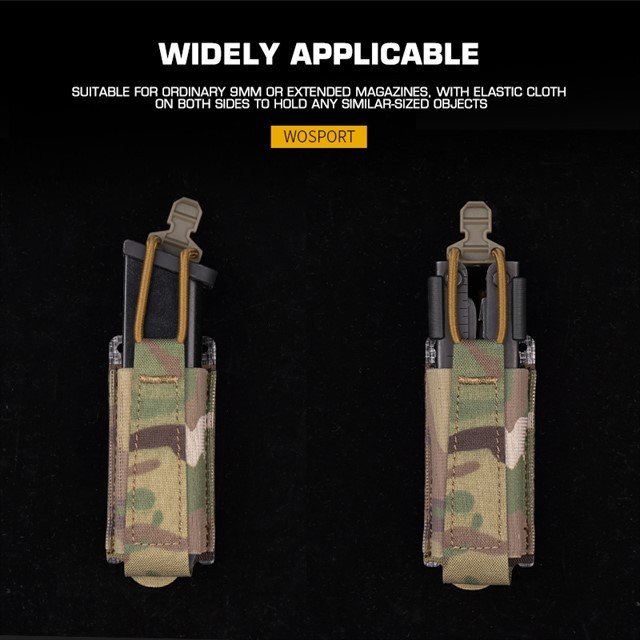 WOSPORT ELASTIC PISTOL SINGLE MAG POUCH [WST-MG-69]