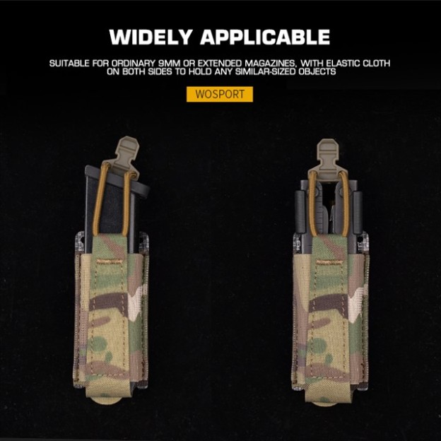 WOSPORT ELASTIC PISTOL SINGLE MAG POUCH [WST-MG-69]