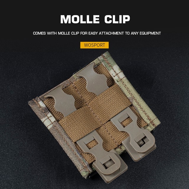 WOSPORT FAST 9MM DOUBLE MAG POUCH [WST-MG-F-04]