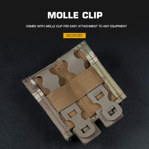 WOSPORT FAST 9MM DOUBLE MAG POUCH [WST-MG-F-04]