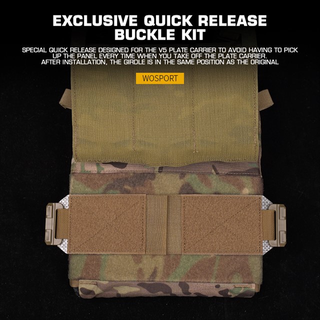 WOSPORT V5 PC TACTICAL PLATE CARRIER QUICK RELEASE BUCKLE KIT 2PCS  [WST-VE-75-ACC-16]