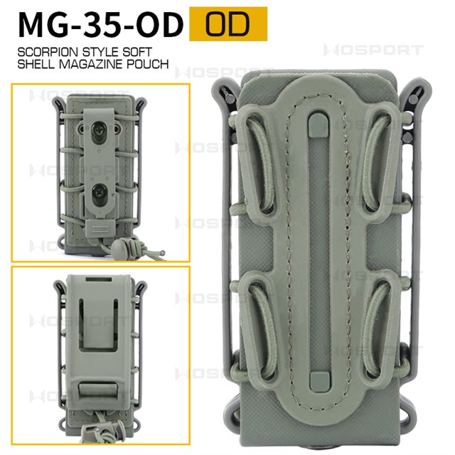 WOSPORT SCORPLON STYLE SOFT SHELL MAGAZINE POUCH（FOR 9MM） [WST-MG-35]