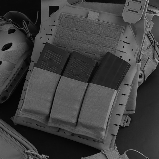 WOSPORT LIGHTWEIGHT ELASTIC TRIPLE MAG POUCH [WST-MG-116]