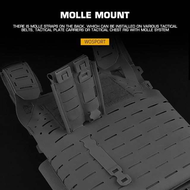 WOSPORT 5.56 WEBBING SINGLE MAG POUCH [WST-MG-118]