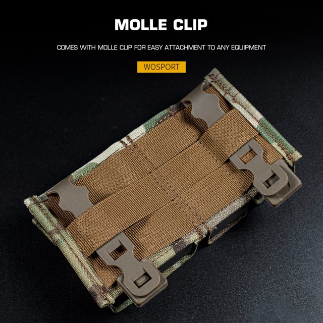 WOSPORTFAST 5.56 DOUBLE MAG POUCH (SHORT)[WST-MG-F-09]