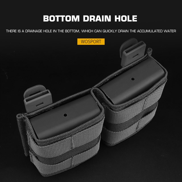 WOSPORTFAST 5.56 DOUBLE MAG POUCH (SHORT)[WST-MG-F-09]