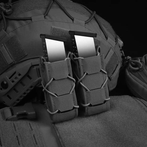 WOSPORT TIGER 9MM DOUBLE MAG POUCH V2 [WST-MG-131]