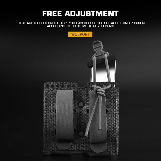 WOSPORT DOUBLE ELASTIC MAG POUCH（PISTOL） [WST-MG-70]