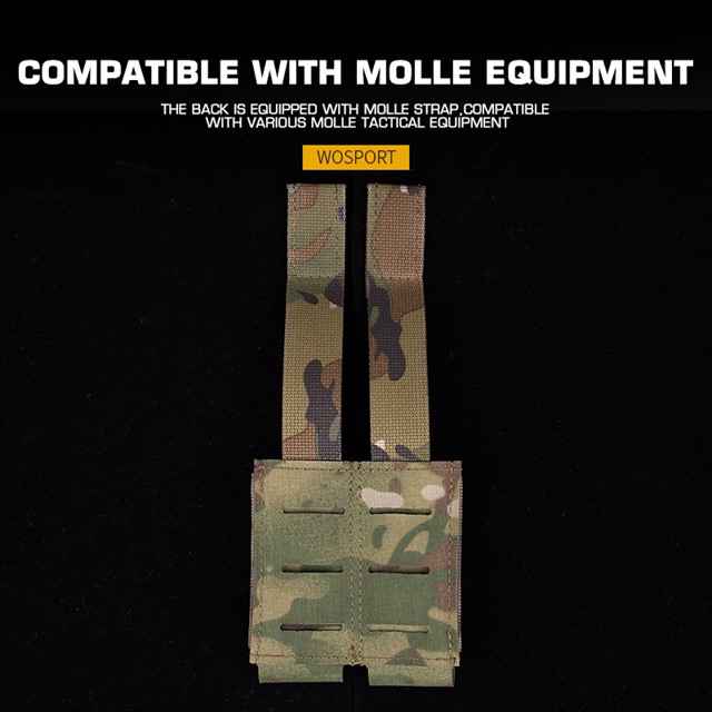 WOSPORT OPEN TYPE DOUBLE PISTOL MAG POUCHES [WST-MG-72]