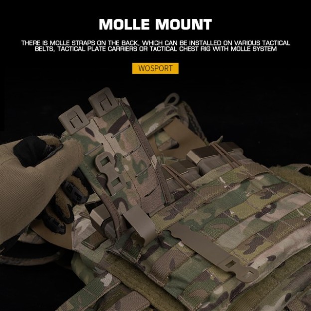 WOSPORT 5.56 WEBBING SINGLE MAG POUCH [WST-MG-118]