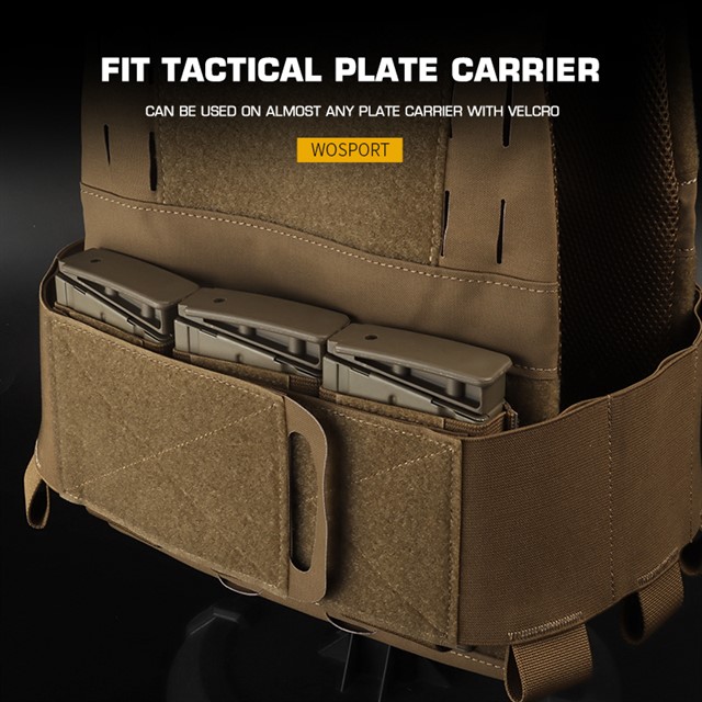 WOSPORT TRIPLE 7.62 MAGAZINE POUCH (BUILT-IN) [WST-VE-75-ACC-15]
