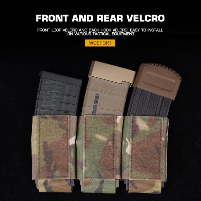 WOSPORT TRIPLE 5.56 MAGAZINE POUCH (BUILT-IN) [WST-VE-75-ACC-14]