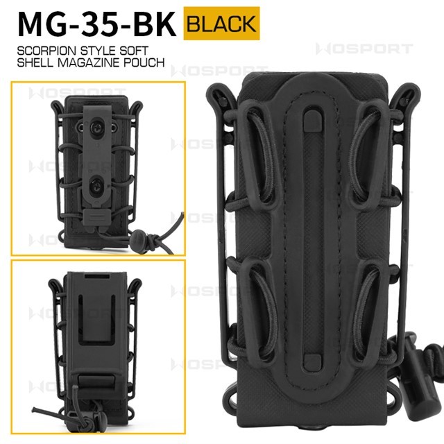 WOSPORT SCORPLON STYLE SOFT SHELL MAGAZINE POUCH（FOR 9MM） [WST-MG-35]
