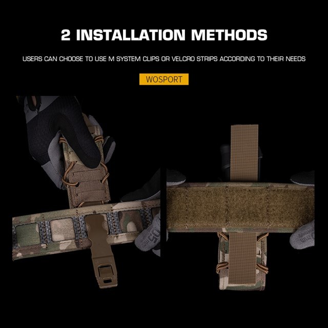 WOSPORT TIGER 9MM DOUBLE MAG POUCH V2 [WST-MG-131]