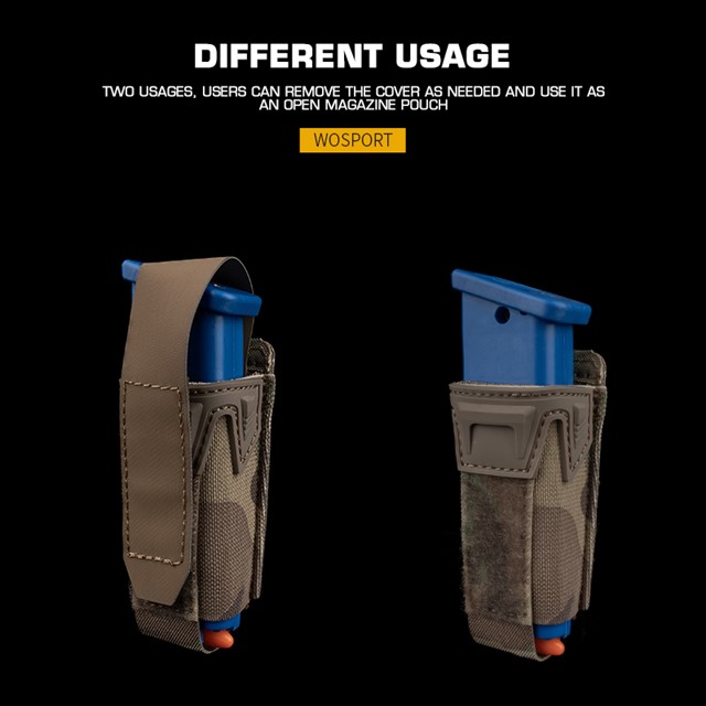 WOSPORT K TYPE 9MM SINGLE MAG POUCH [WST-MG-125]