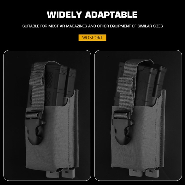 WOSPORT 5.56 WEBBING DOUBLE MAG POUCH [WST-MG-119]