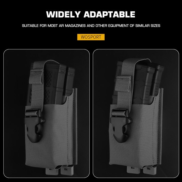 WOSPORT 5.56 WEBBING DOUBLE MAG POUCH [WST-MG-119]