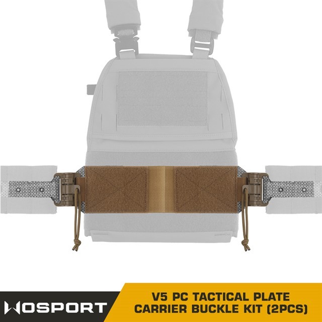 WOSPORT V5 PC TACTICAL PLATE CARRIER QUICK RELEASE BUCKLE KIT 2PCS  [WST-VE-75-ACC-16]